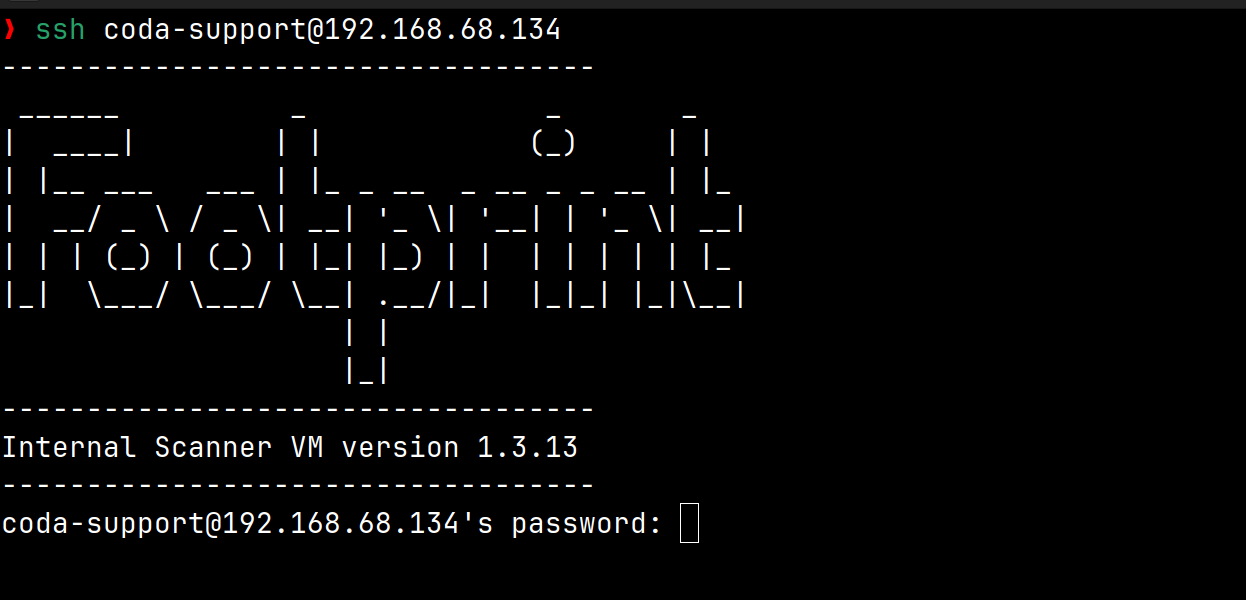 📡 Troubleshooting Internal Scanner issues CODA Intelligence Partner