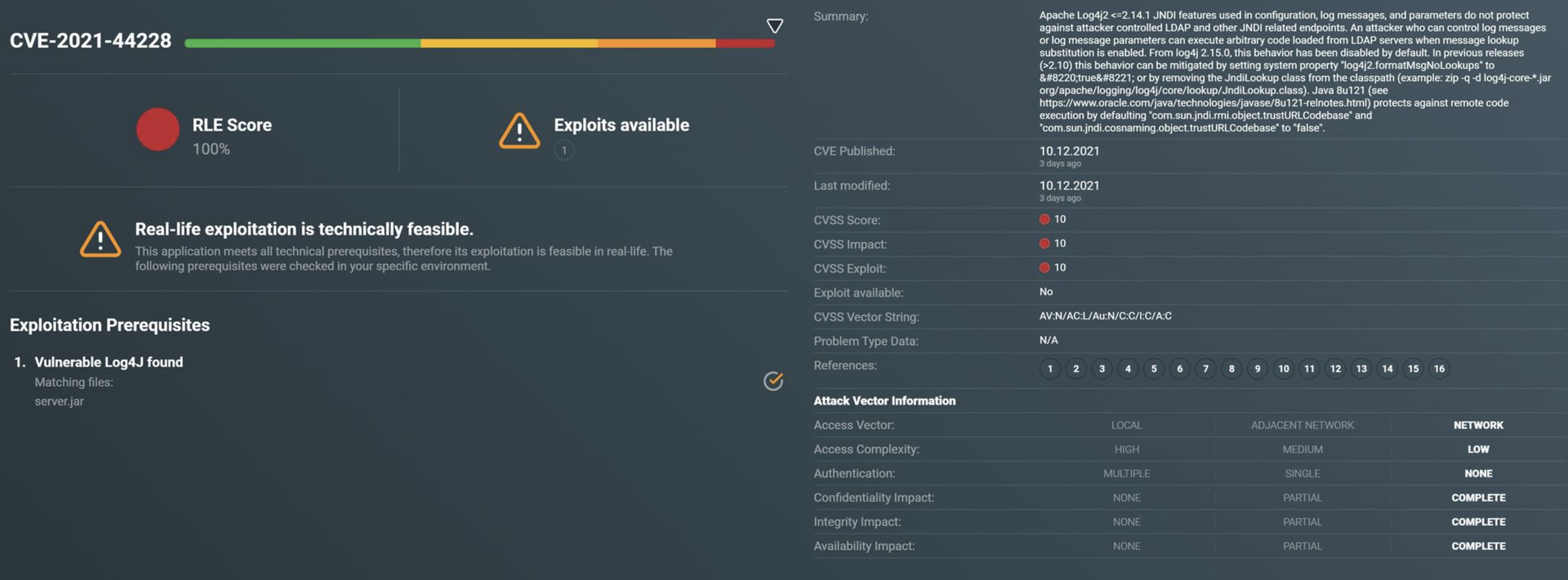 Log4Shell Detection CODA Intelligence Partner Portal